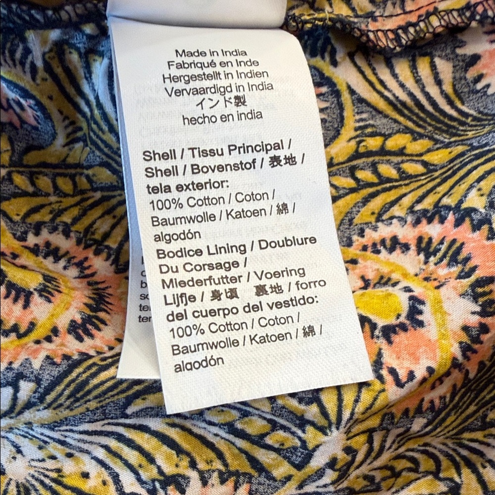 J.Crew NWT Oahu V-neck tiered‎ dress in dandelion swirl Size XS - Picture 7 of 10